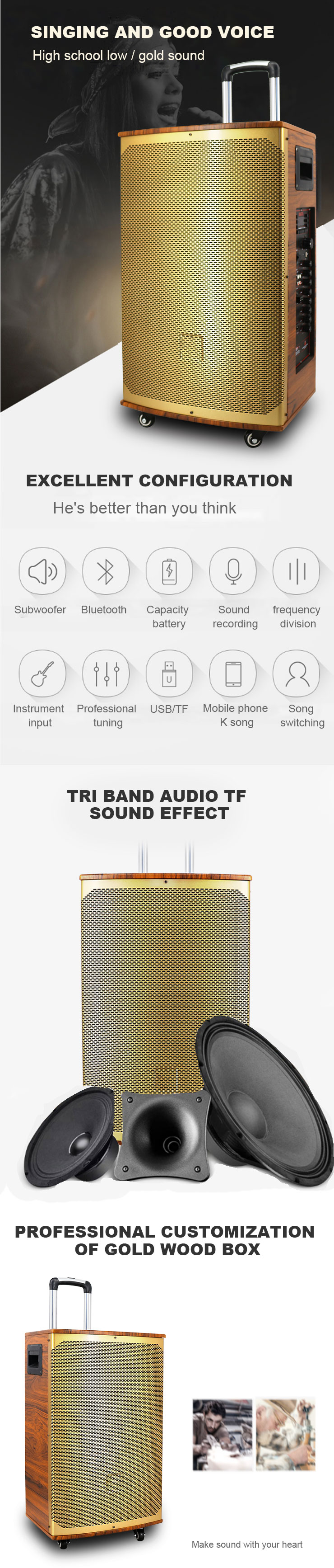 altavoz de rock al aire libre