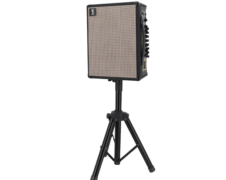 Altavoz port&aacute;til live dual de 8 pulgadas con funci&oacute;n de guitarra con malla