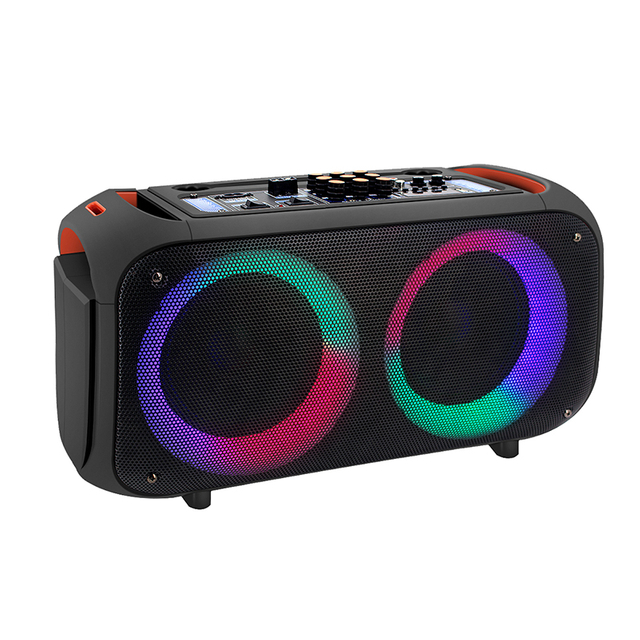 Luces de fiesta portátiles de plástico de bajo bajo de 6.5 pulgadas altavoz de karaoke con Bluetooth Wireless