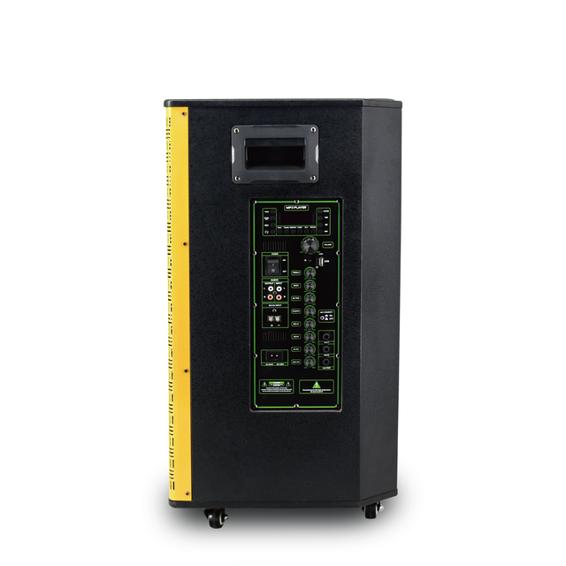 Altavoz de tranvía de 150W 15 pulgadas con oro y madera para al aire libre