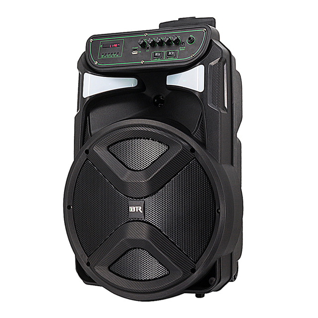 QJ-1502 Sistema de 15 pulgadas KAREOKE 100W SURSE PORTABLE PORTILLOS