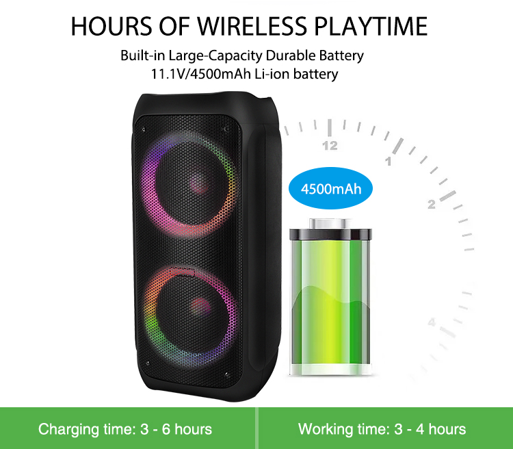 Altavoz Bluetooth de marca para fiesta al aire libre