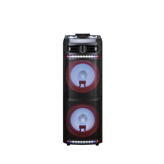 Altavoz portátil de 100W de 100W con luz disco dual 12