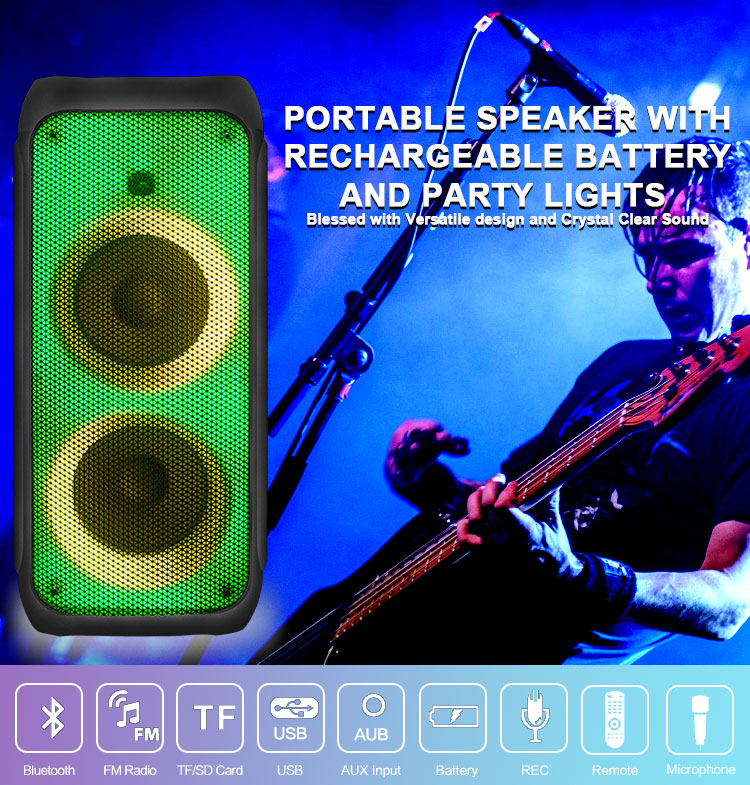 nuevo altavoz dual de 8 pulgadas